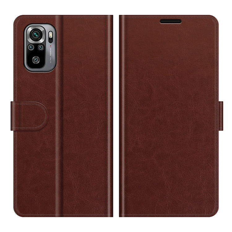 For Xiaomi Redmi Note 10S R64 Texture Single Horizontal Flip Protective Case with Holder & Card Slots & Wallet& Photo Frame