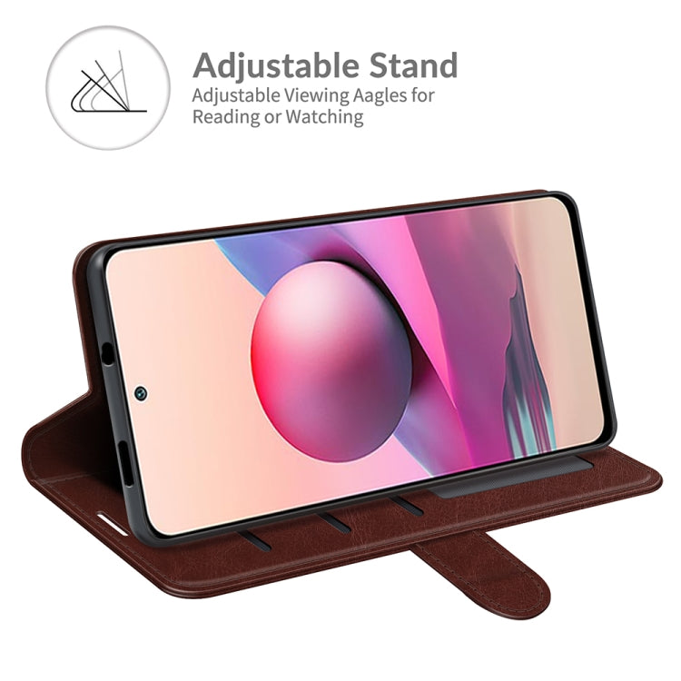 For Xiaomi Redmi Note 10S R64 Texture Single Horizontal Flip Protective Case with Holder & Card Slots & Wallet& Photo Frame
