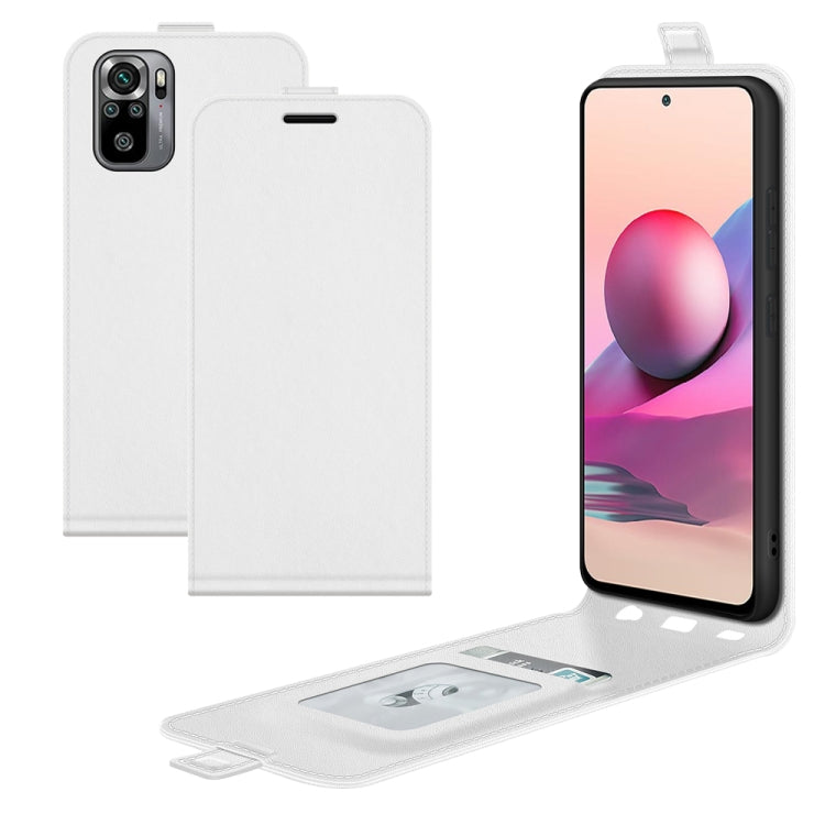 For Xiaomi Redmi Note 10S R64 Texture Single Vertical Flip Leather Protective Case with Card Slots & Photo Frame