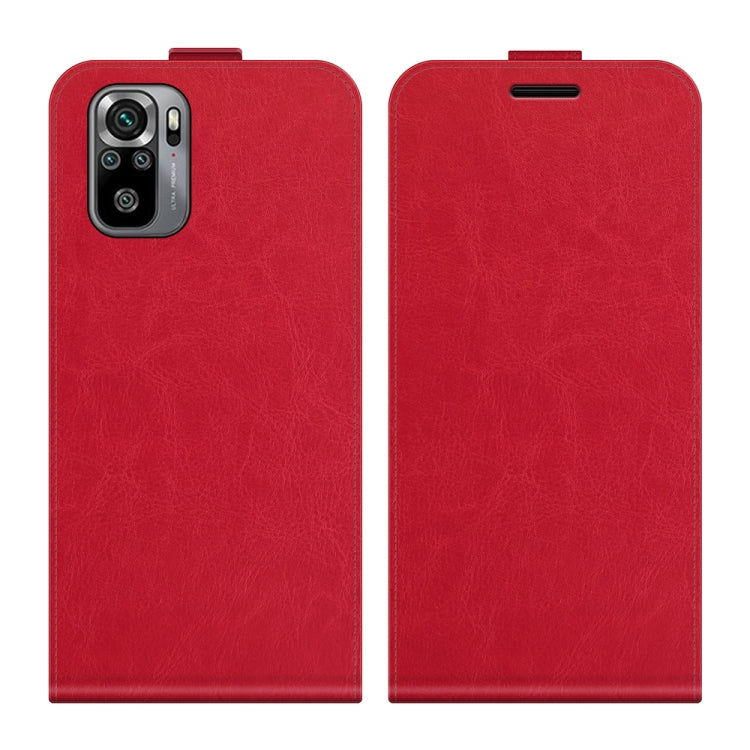 For Xiaomi Redmi Note 10S R64 Texture Single Vertical Flip Leather Protective Case with Card Slots & Photo Frame