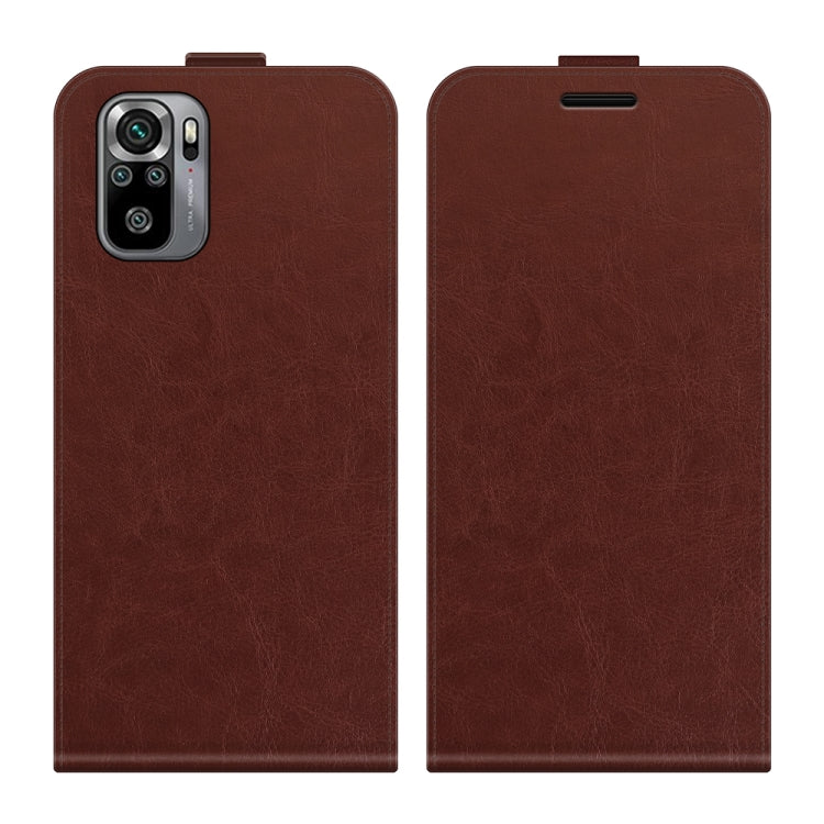 For Xiaomi Redmi Note 10S R64 Texture Single Vertical Flip Leather Protective Case with Card Slots & Photo Frame