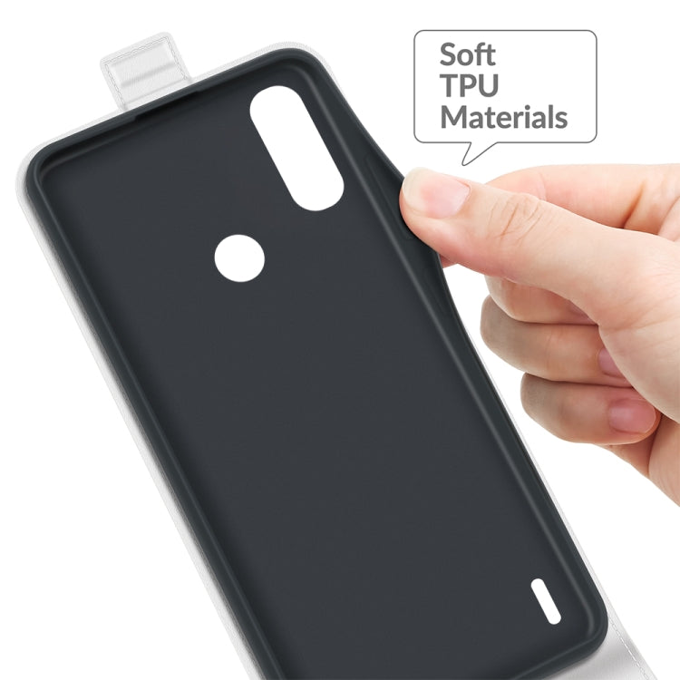 For Motorola Moto E7 Power R64 Texture Single Vertical Flip Leather Protective Case with Card Slots & Photo Frame