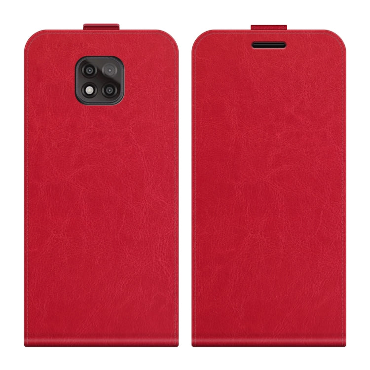 For Motorola Moto G Power 2021 R64 Texture Single Vertical Flip Leather Protective Case with Card Slots & Photo Frame