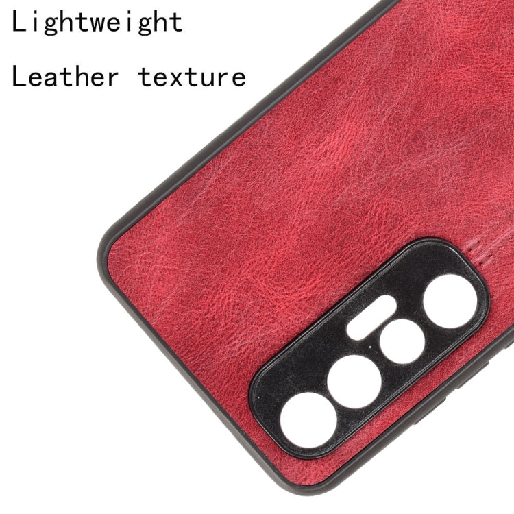 For Xiaomi Mi 10S Shockproof Sewing Cow Pattern Skin PC + PU + TPU Case