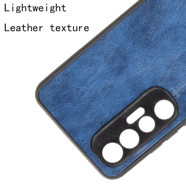 For Xiaomi Mi 10S Shockproof Sewing Cow Pattern Skin PC + PU + TPU Case