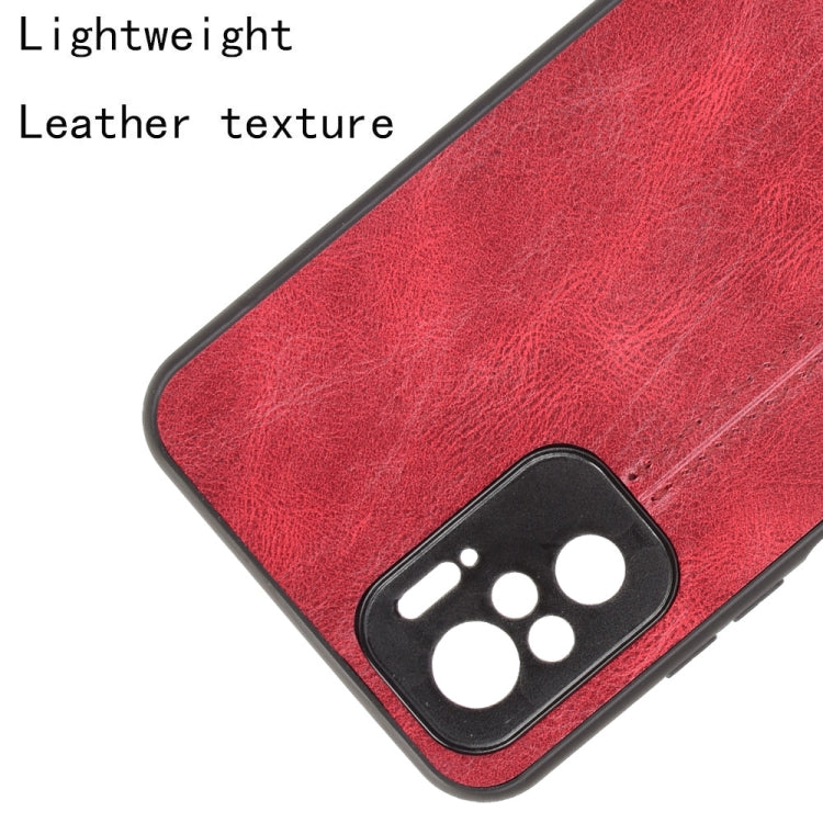 For Xiaomi Redmi Note 10 4G / Note 10S Shockproof Sewing Cow Pattern Skin PC + PU + TPU Case