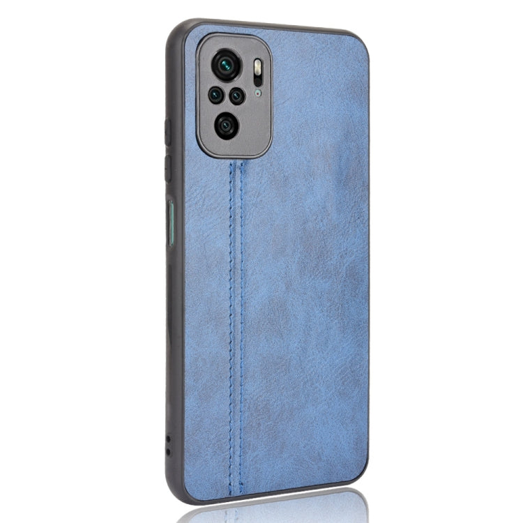 For Xiaomi Redmi Note 10 4G / Note 10S Shockproof Sewing Cow Pattern Skin PC + PU + TPU Case