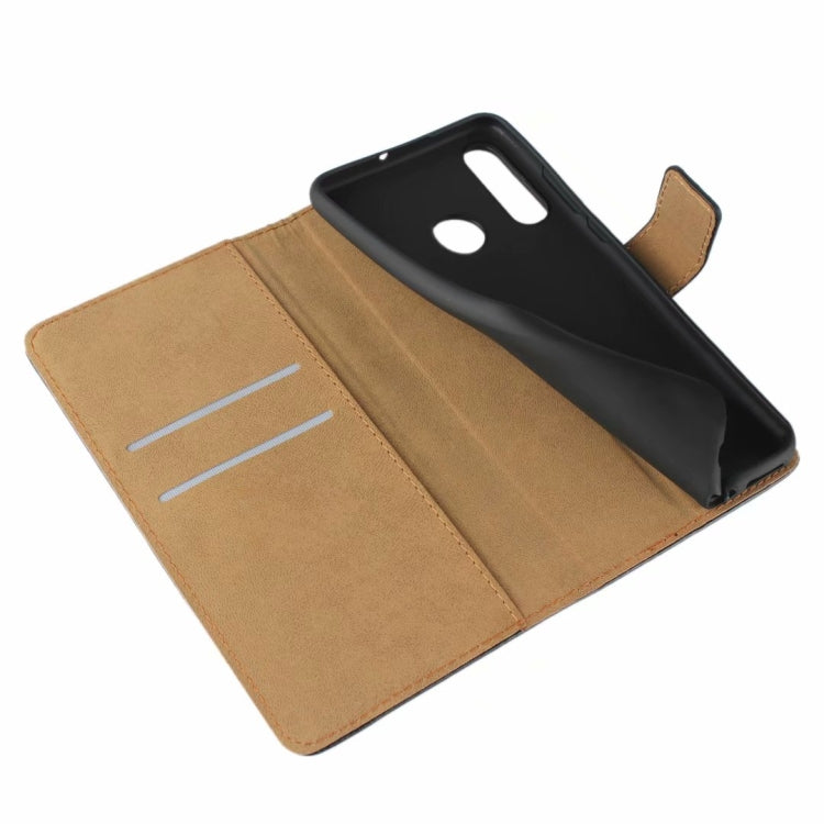 Horizontal Flip Leather Case for Huawei P30 Lite / Nova 4e, with Magnetic Buckle & Holder & Card Slots & Wallet(Black)