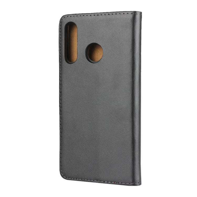 Horizontal Flip Leather Case for Huawei P30 Lite / Nova 4e, with Magnetic Buckle & Holder & Card Slots & Wallet(Black)