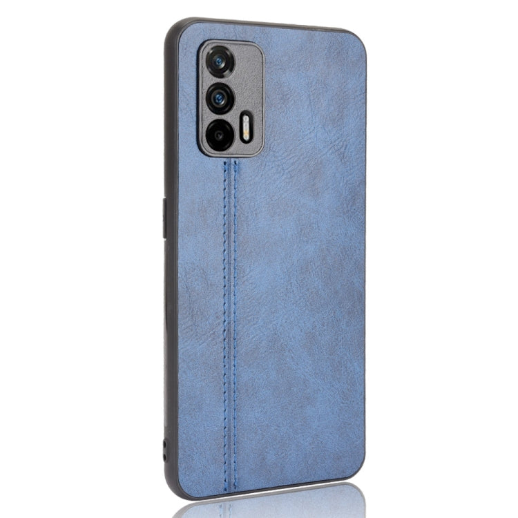 For OPPO Realme GT Shockproof Sewing Cow Pattern Skin PC + PU + TPU Case