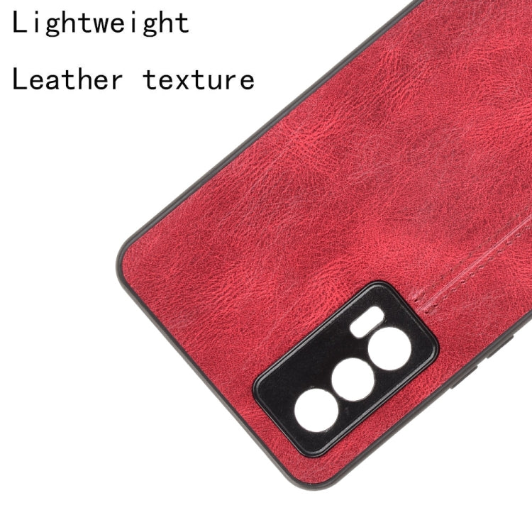 For vivo iQOO Neo5 Shockproof Sewing Cow Pattern Skin PC + PU + TPU Case