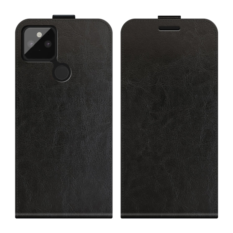 For Google Pixel 5A R64 Texture Single Vertical Flip Leather Protective Case with Card Slots & Photo Frame