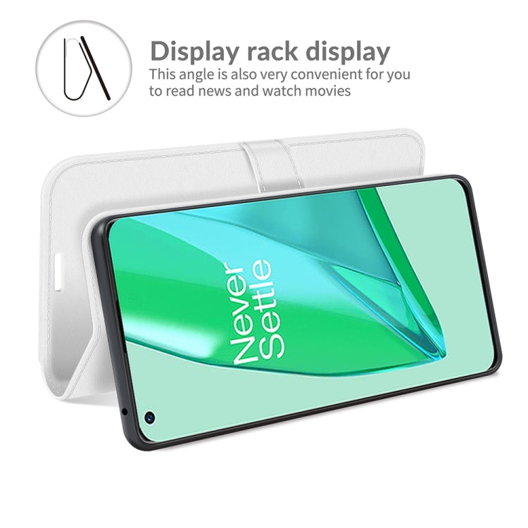 For OnePlus 9 Pro R64 Texture Single Horizontal Flip Protective Case with Holder & Card Slots & Wallet& Photo Frame