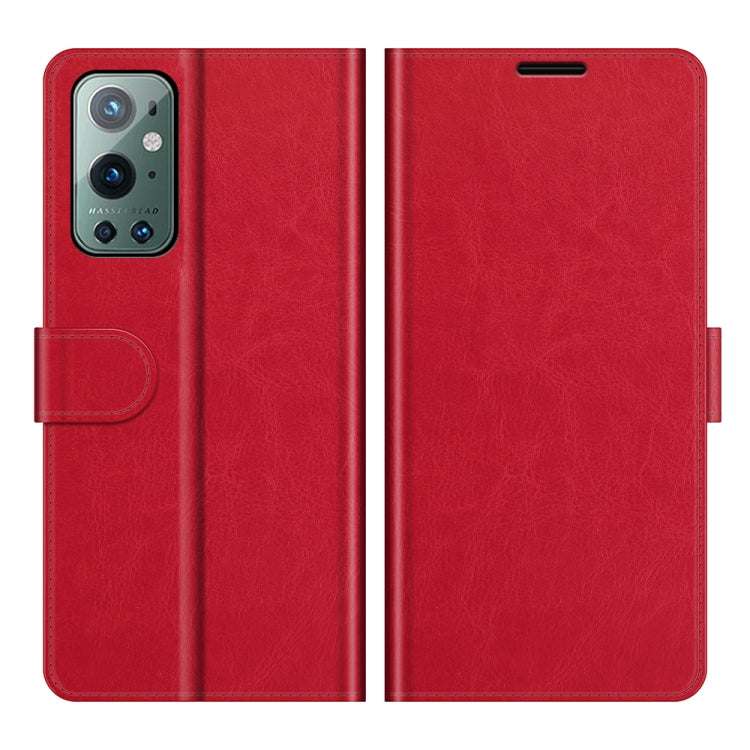 For OnePlus 9 Pro R64 Texture Single Horizontal Flip Protective Case with Holder & Card Slots & Wallet& Photo Frame