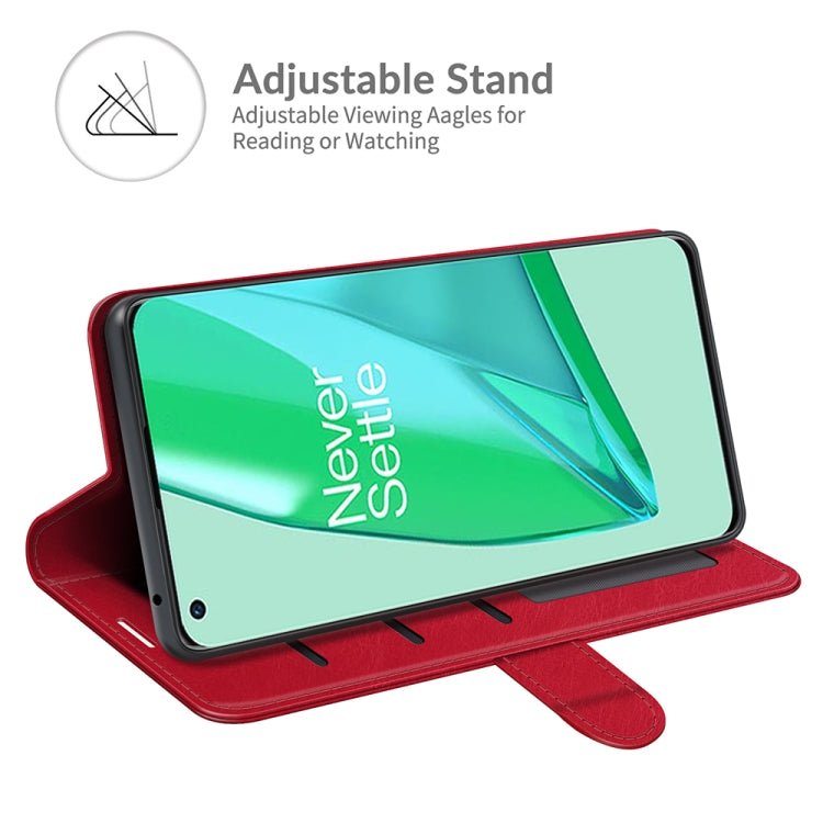 For OnePlus 9 Pro R64 Texture Single Horizontal Flip Protective Case with Holder & Card Slots & Wallet& Photo Frame