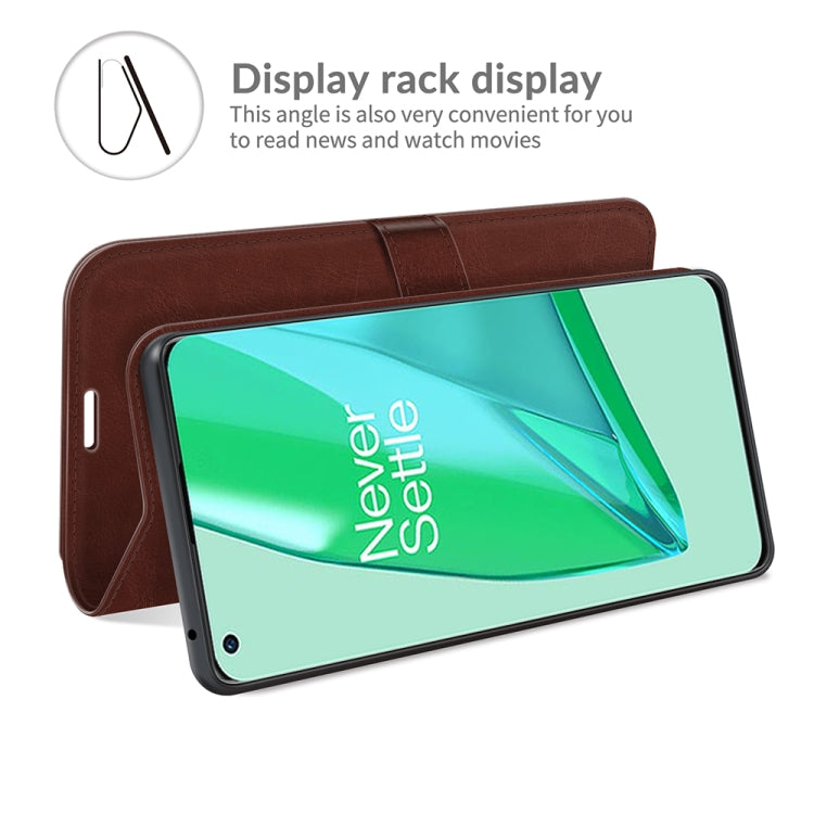 For OnePlus 9 Pro R64 Texture Single Horizontal Flip Protective Case with Holder & Card Slots & Wallet& Photo Frame