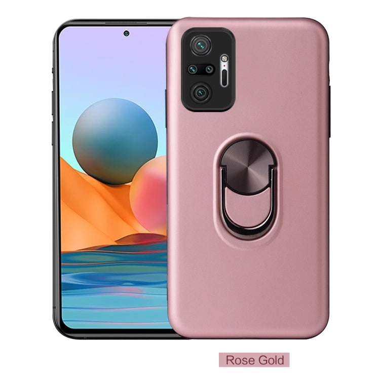 For Xiaomi Redmi Note 10 Pro / Note 10 Pro Max 360 Rotary Multifunctional Stent PC+TPU Case with Magnetic Invisible Holder