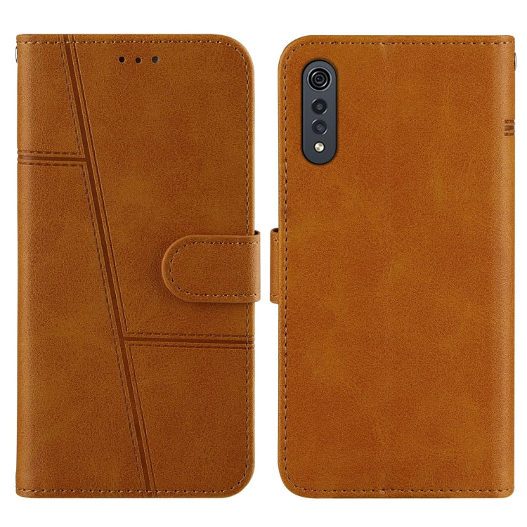 For LG Velvet (4G / 5G) / G9 Velvet Stitching Calf Texture Buckle Horizontal Flip Leather Case with Holder & Card Slots & Wallet & Lanyard