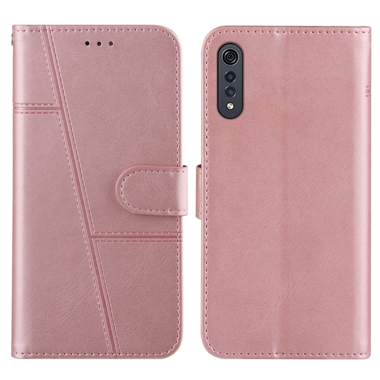 For LG Velvet (4G / 5G) / G9 Velvet Stitching Calf Texture Buckle Horizontal Flip Leather Case with Holder & Card Slots & Wallet & Lanyard