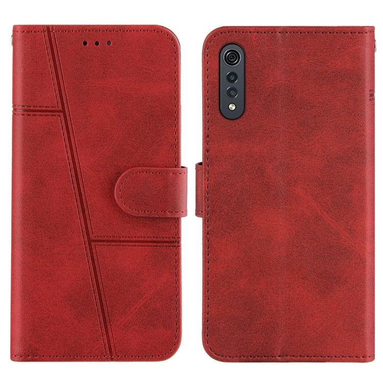 For LG Velvet (4G / 5G) / G9 Velvet Stitching Calf Texture Buckle Horizontal Flip Leather Case with Holder & Card Slots & Wallet & Lanyard