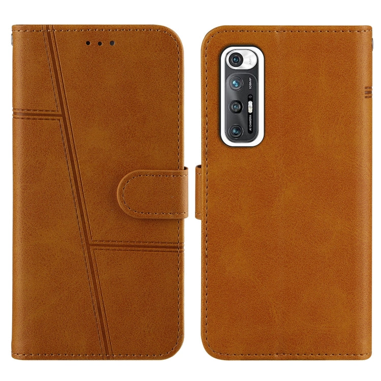 For Xiaomi Mi 10S Stitching Calf Texture Buckle Horizontal Flip Leather Case with Holder & Card Slots & Wallet & Lanyard