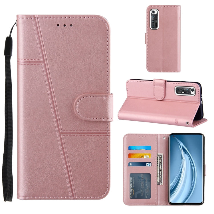 For Xiaomi Mi 10S Stitching Calf Texture Buckle Horizontal Flip Leather Case with Holder & Card Slots & Wallet & Lanyard
