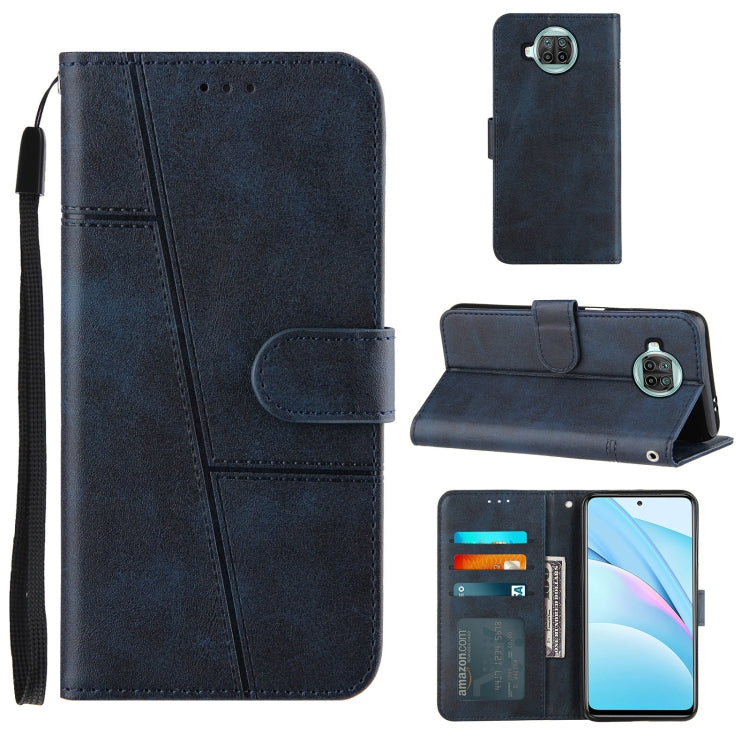 For Xiaomi Mi 10T Lite Stitching Calf Texture Buckle Horizontal Flip Leather Case with Holder & Card Slots & Wallet & Lanyard