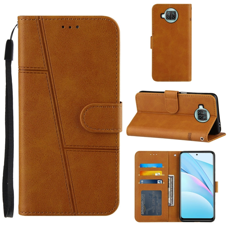For Xiaomi Mi 10T Lite Stitching Calf Texture Buckle Horizontal Flip Leather Case with Holder & Card Slots & Wallet & Lanyard