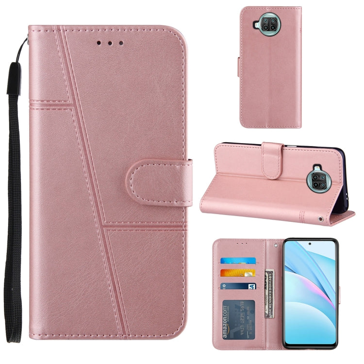 For Xiaomi Mi 10T Lite Stitching Calf Texture Buckle Horizontal Flip Leather Case with Holder & Card Slots & Wallet & Lanyard
