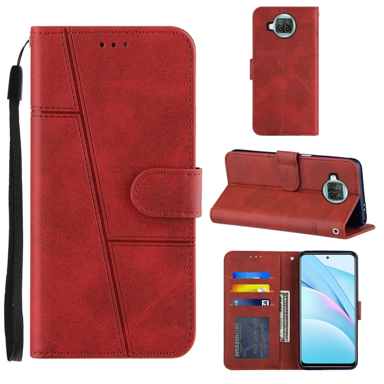 For Xiaomi Mi 10T Lite Stitching Calf Texture Buckle Horizontal Flip Leather Case with Holder & Card Slots & Wallet & Lanyard
