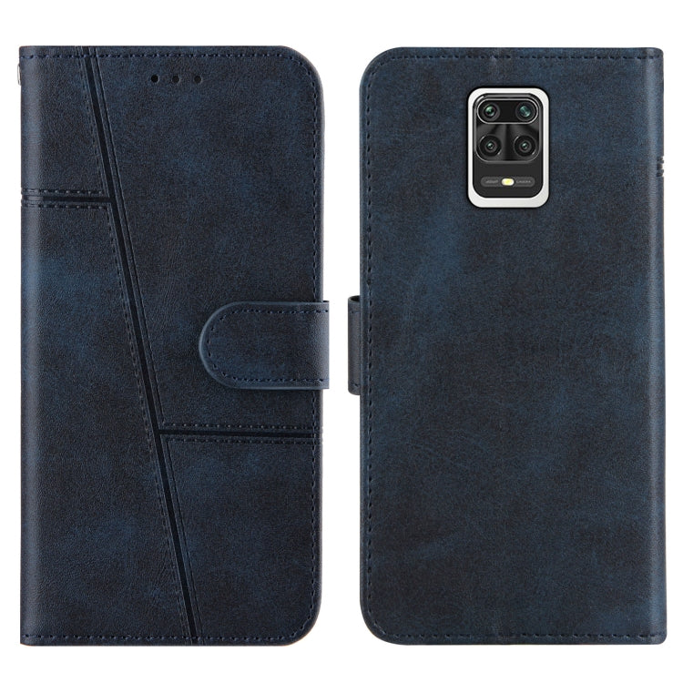 For Xiaomi Red Note 9S / Note 9 Pro Stitching Calf Texture Buckle Horizontal Flip Leather Case with Holder & Card Slots & Wallet & Lanyard