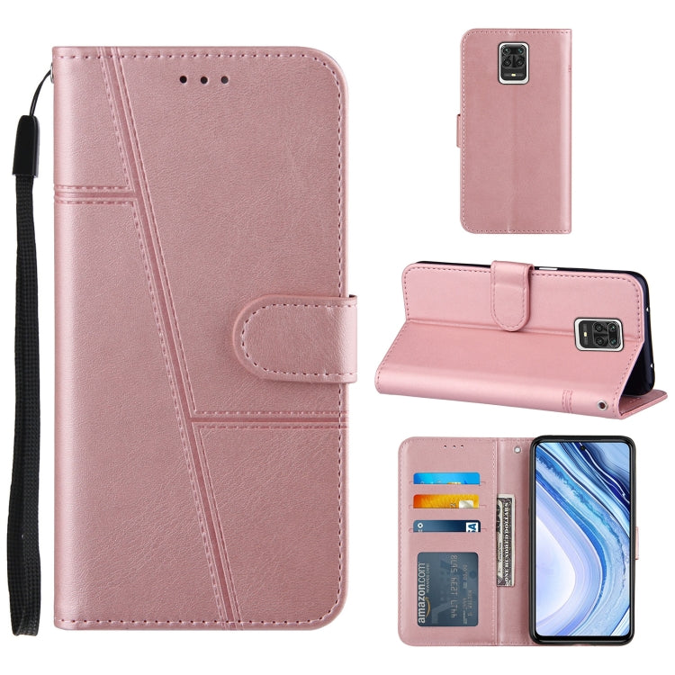 For Xiaomi Red Note 9S / Note 9 Pro Stitching Calf Texture Buckle Horizontal Flip Leather Case with Holder & Card Slots & Wallet & Lanyard