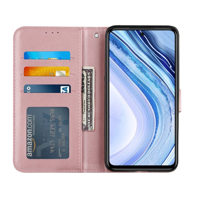 For Xiaomi Red Note 9S / Note 9 Pro Stitching Calf Texture Buckle Horizontal Flip Leather Case with Holder & Card Slots & Wallet & Lanyard