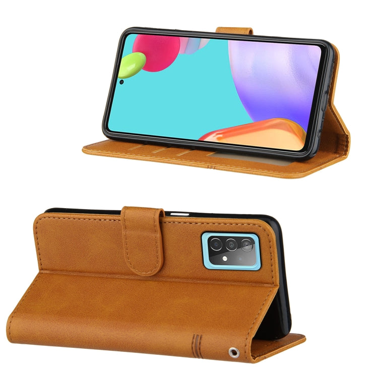 For OPPO A52/A72/A92 Stitching Calf Texture Buckle Horizontal Flip Leather Case with Holder & Card Slots & Wallet & Lanyard