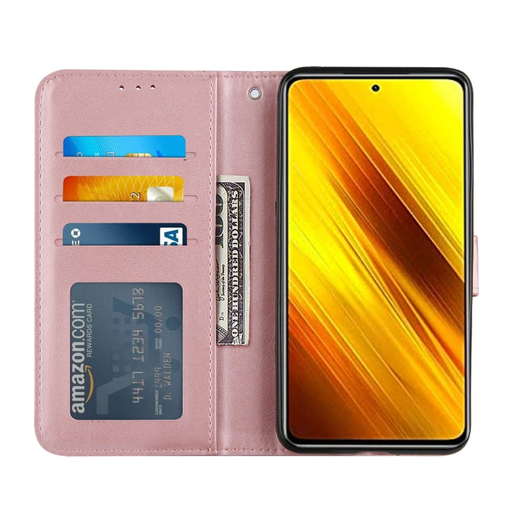 For Xiaomi Poco X3 NFC Stitching Calf Texture Buckle Horizontal Flip Leather Case with Holder & Card Slots & Wallet & Lanyard