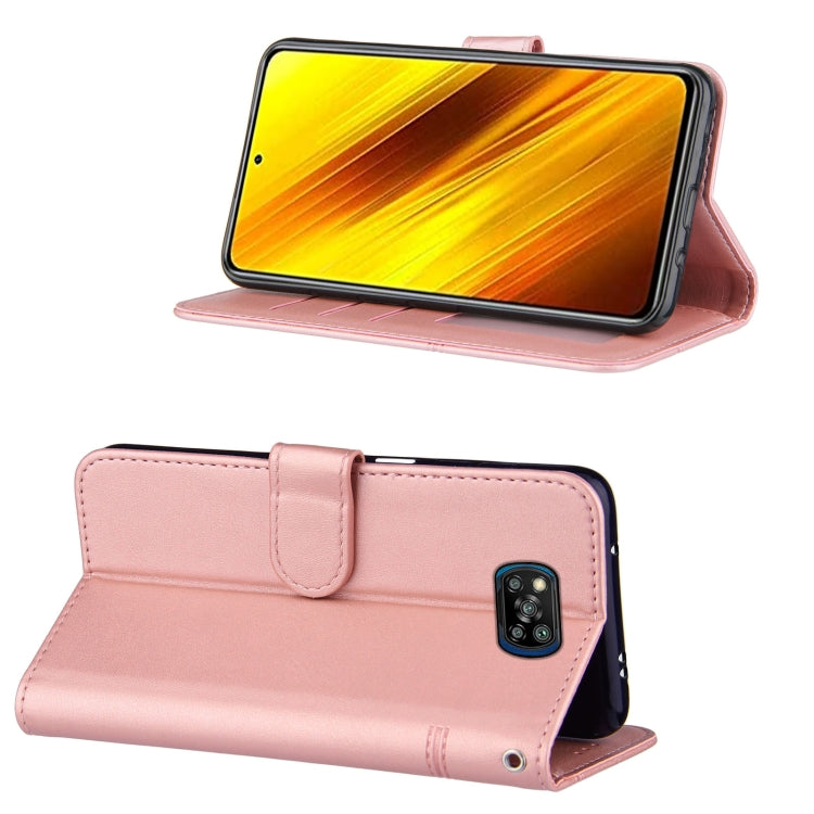 For Xiaomi Poco X3 NFC Stitching Calf Texture Buckle Horizontal Flip Leather Case with Holder & Card Slots & Wallet & Lanyard