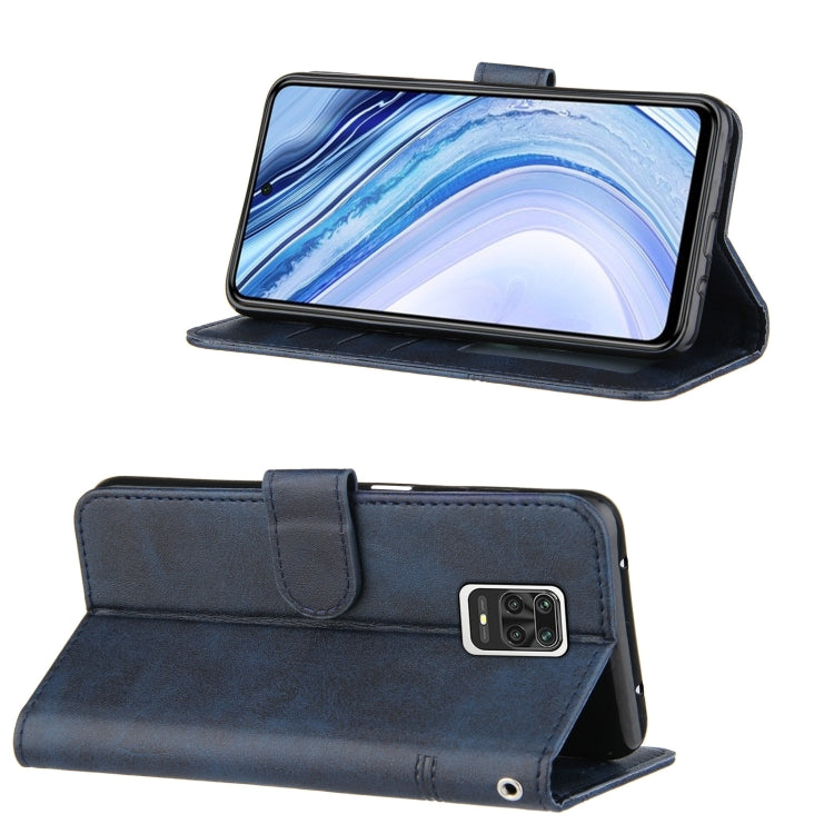 For Xiaomi Redmi Note 9 Pro Max Stitching Calf Texture Buckle Horizontal Flip Leather Case with Holder & Card Slots & Wallet & Lanyard