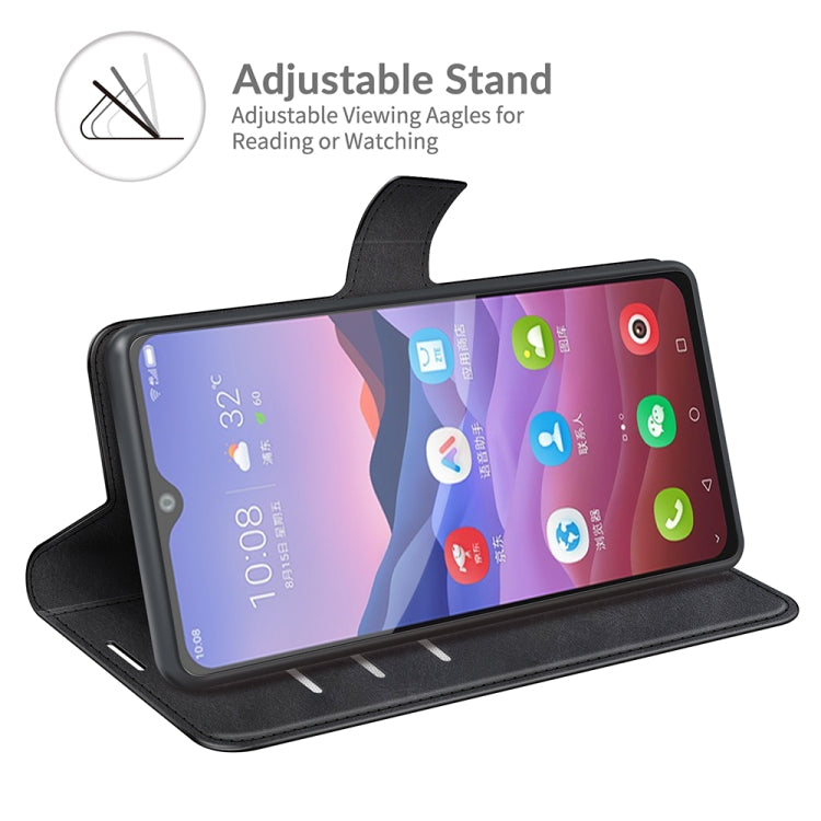 For ZTE V2020 Smart Retro Calf Pattern Buckle Horizontal Flip Leather Case with Holder & Card Slots & Wallet