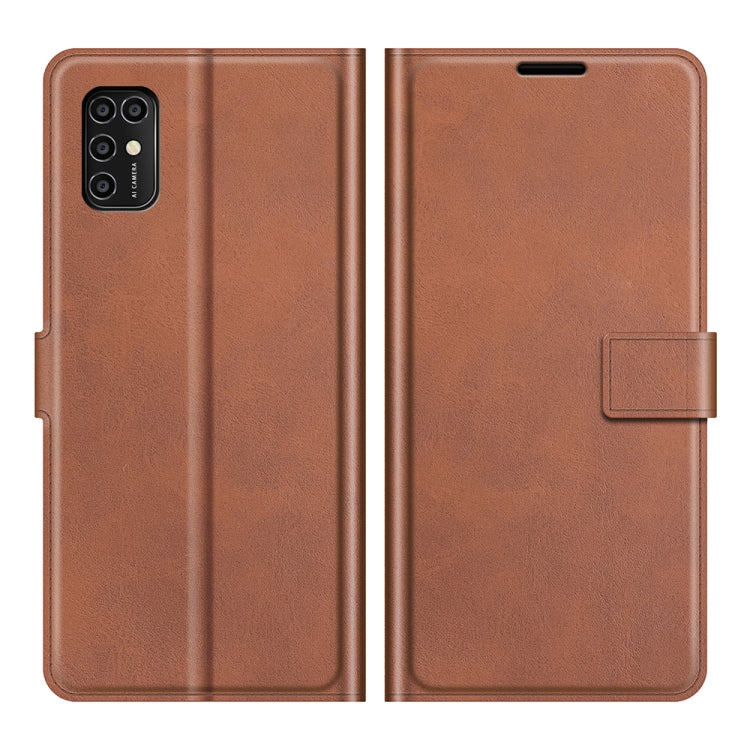 For ZTE V2020 Smart Retro Calf Pattern Buckle Horizontal Flip Leather Case with Holder & Card Slots & Wallet