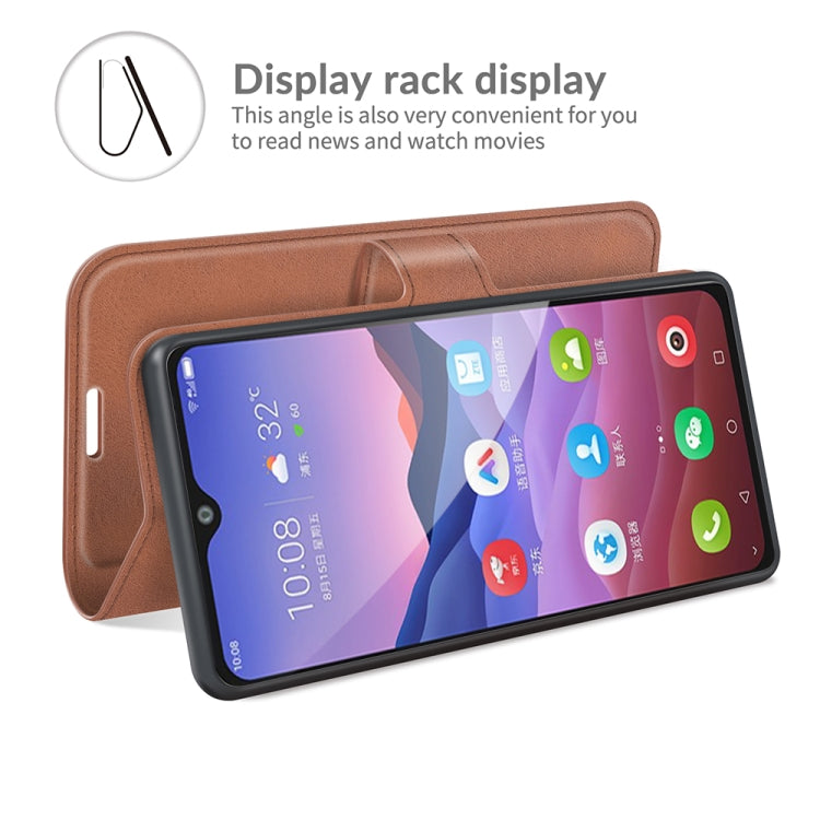 For ZTE V2020 Smart Retro Calf Pattern Buckle Horizontal Flip Leather Case with Holder & Card Slots & Wallet