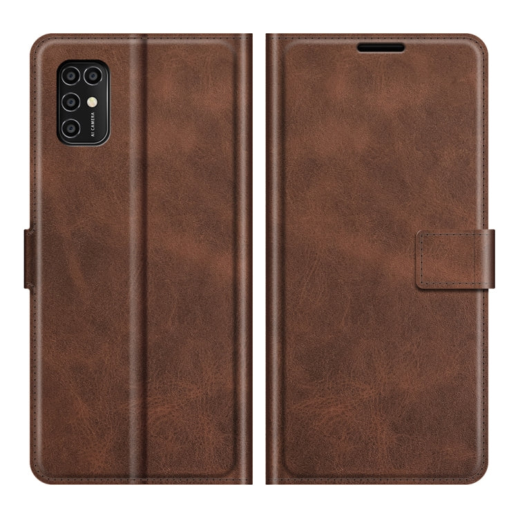 For ZTE V2020 Smart Retro Calf Pattern Buckle Horizontal Flip Leather Case with Holder & Card Slots & Wallet