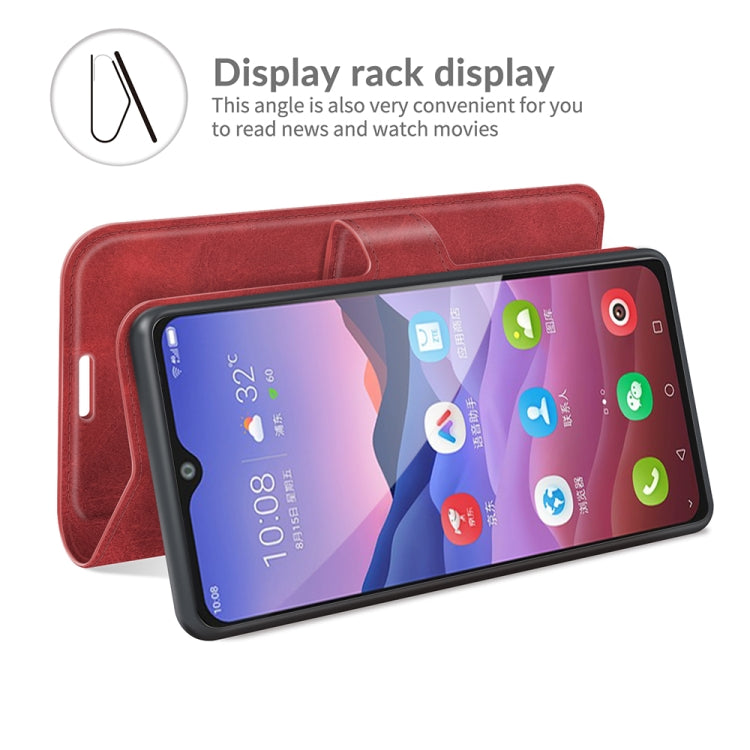 For ZTE V2020 Smart Retro Calf Pattern Buckle Horizontal Flip Leather Case with Holder & Card Slots & Wallet