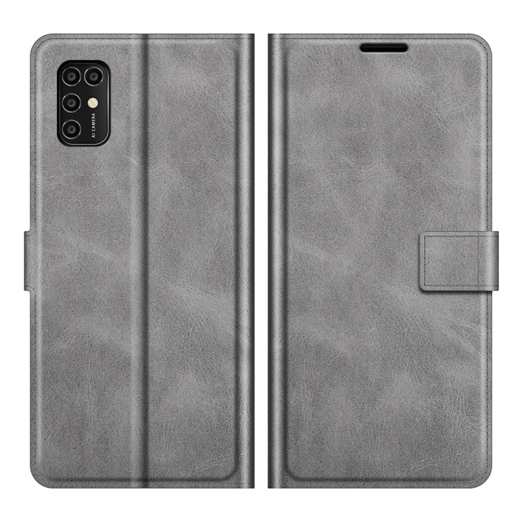 For ZTE V2020 Smart Retro Calf Pattern Buckle Horizontal Flip Leather Case with Holder & Card Slots & Wallet