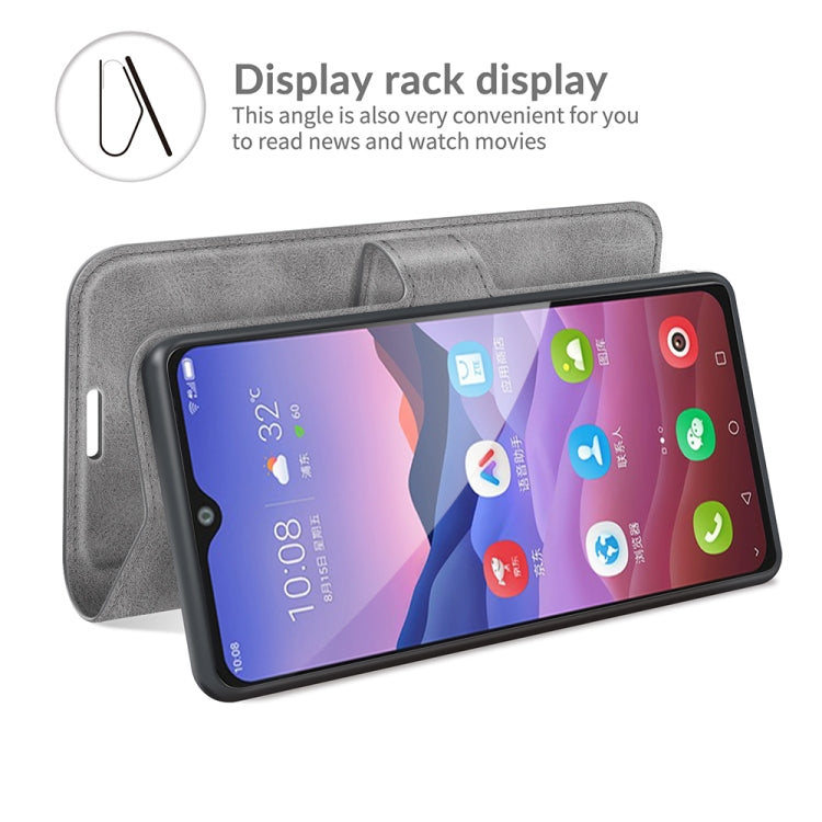 For ZTE V2020 Smart Retro Calf Pattern Buckle Horizontal Flip Leather Case with Holder & Card Slots & Wallet