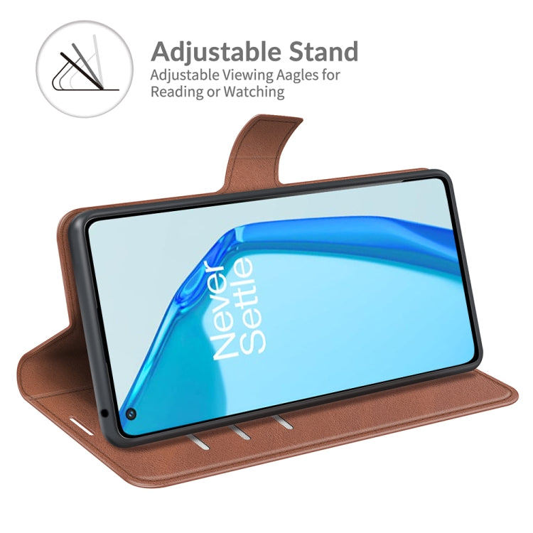 For OnePlus 9R Retro Calf Pattern Buckle Horizontal Flip Leather Case with Holder & Card Slots & Wallet