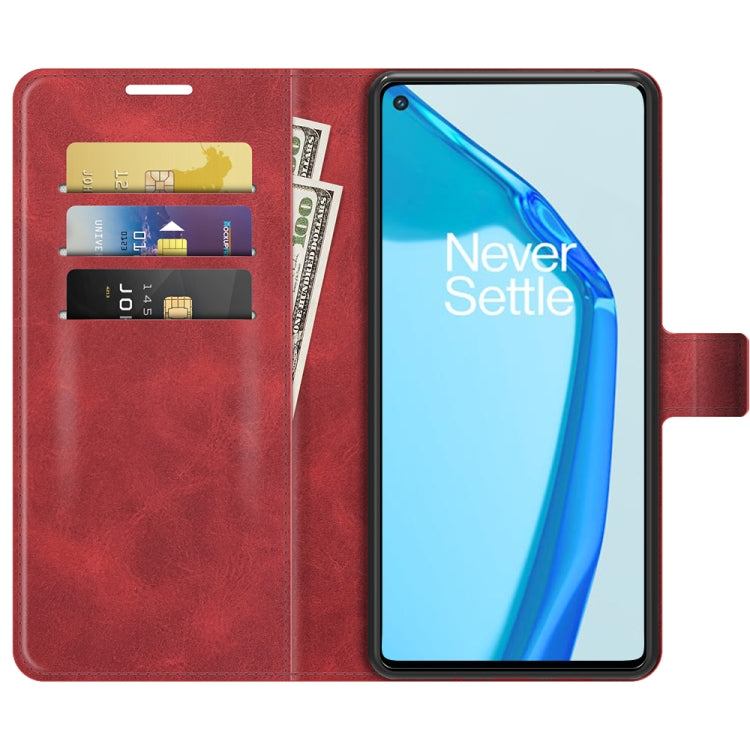 For OnePlus 9R Retro Calf Pattern Buckle Horizontal Flip Leather Case with Holder & Card Slots & Wallet