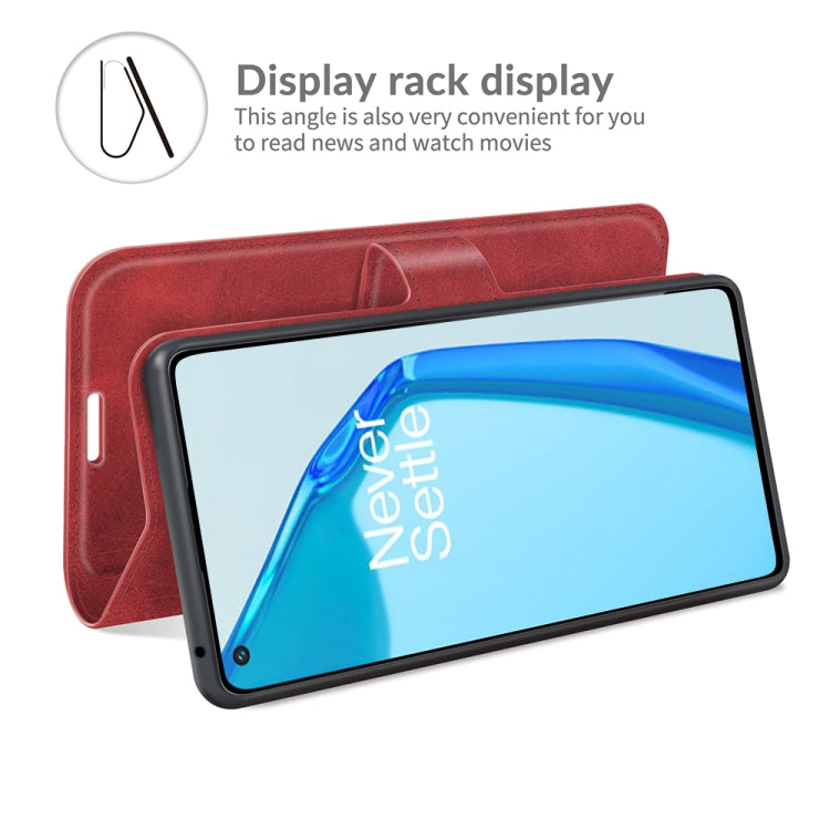 For OnePlus 9R Retro Calf Pattern Buckle Horizontal Flip Leather Case with Holder & Card Slots & Wallet