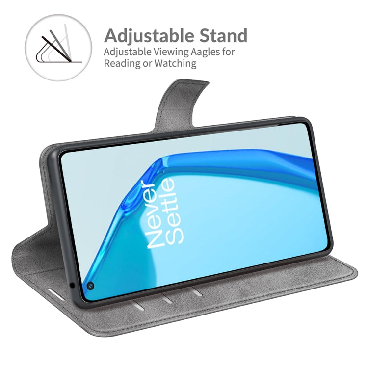 For OnePlus 9R Retro Calf Pattern Buckle Horizontal Flip Leather Case with Holder & Card Slots & Wallet