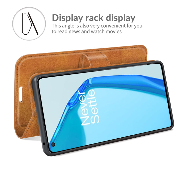 For OnePlus 9R Retro Calf Pattern Buckle Horizontal Flip Leather Case with Holder & Card Slots & Wallet