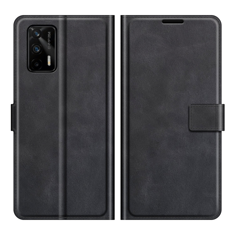 For OPPO Realme GT 5G/Realme Q3 Pro 5G Retro Calf Pattern Buckle Horizontal Flip Leather Case with Holder & Card Slots & Wallet